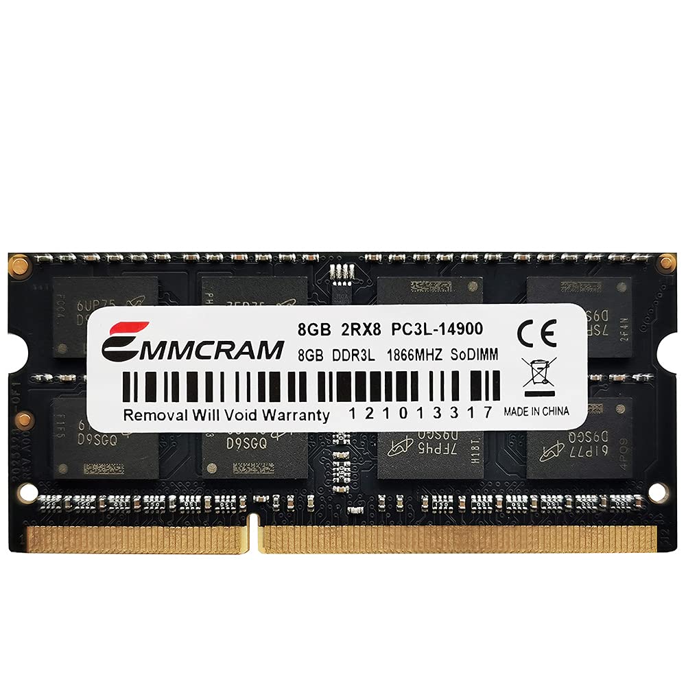 Emmcram 16Gb(8Gbx2) Pc3L 14900S Ddr3L Laptop Ram Ddr3 1866Mhz 1867Mhz Sodimm 1.35V Non Ecc Unbuffered 204Pin Notebook Memory